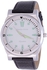 Charles Delon Grandeur Men's Silver Dial Leather Band Watch & Belt Set - 5161 GPSN