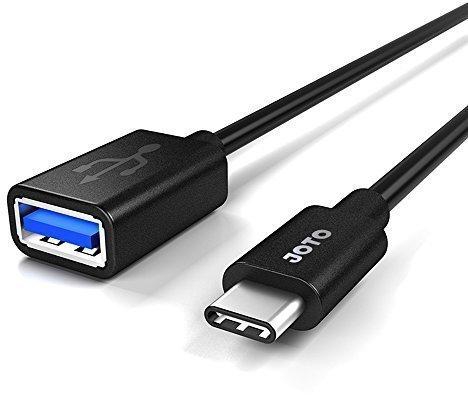 Joto USB-C Type-C 3.1 to USB 3.0 Type A Adapter OTG Cable 10cm/4-inch for Apple New MacBook, Chromebook Pixel, Nokia N1 and Other Type-C Devices