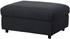 VIMLE Cover for footstool with storage - Saxemara black-blue