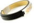 Bracelets for Unisex of The Metal and Genuine Leather - Black Color - br050-0104