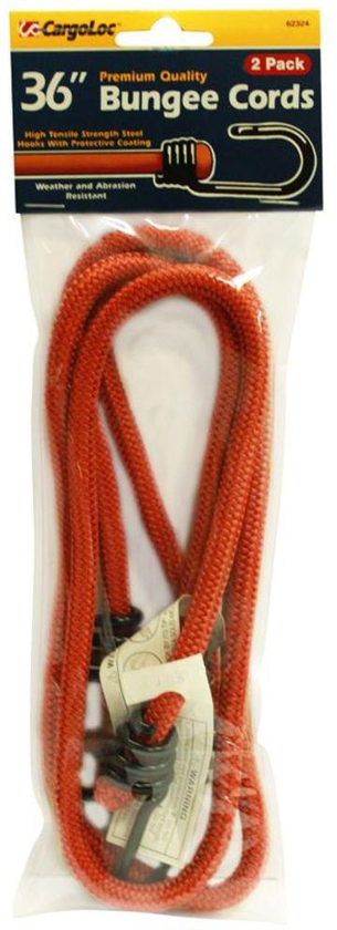 2-Piece Bungee Cord Red 36 inch