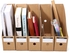 5 File Storage Box File Folder Frame Office Kraft Paper Table Storage Box