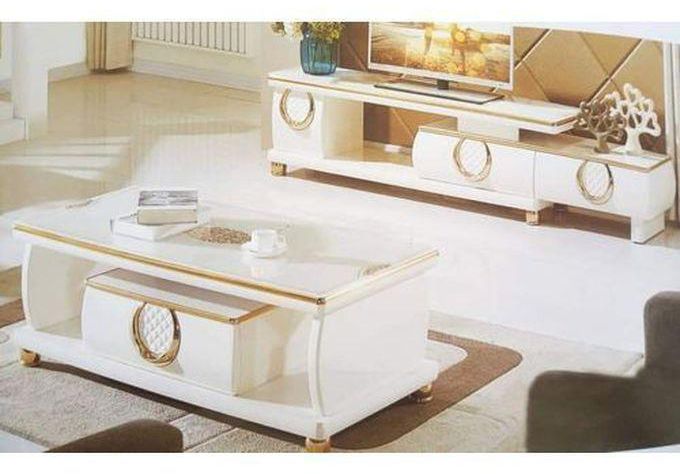 Modern Adjustable TV Stand With Center Table