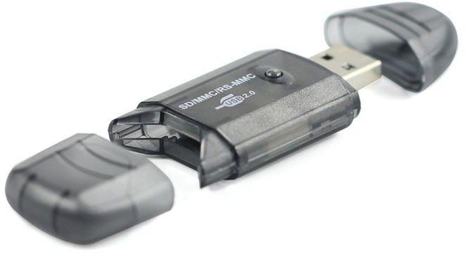 Mini USB 2.0 High Speed Phone Memory Card Reader-Black