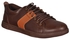 Fashion Leather Lace Up Shoes - Brown
