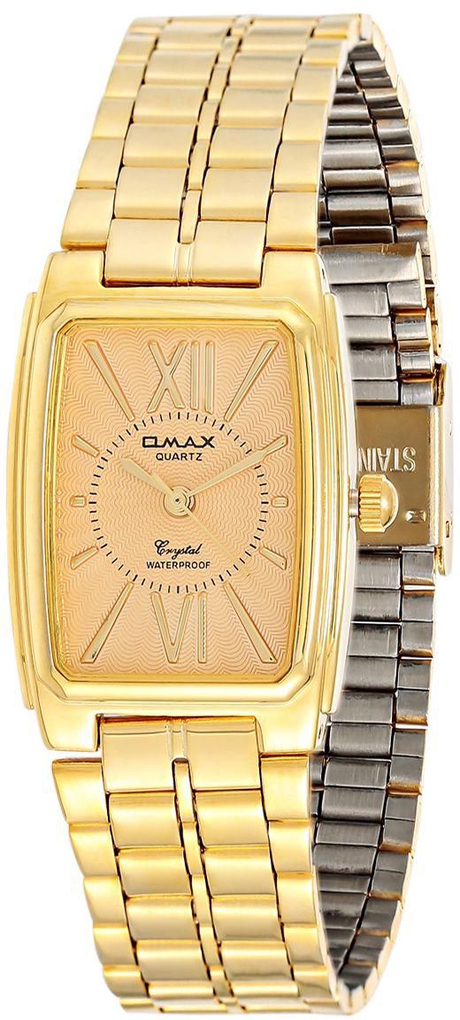 Omax Women's Gold Dial Metal Band Watch - WPS023-Gold