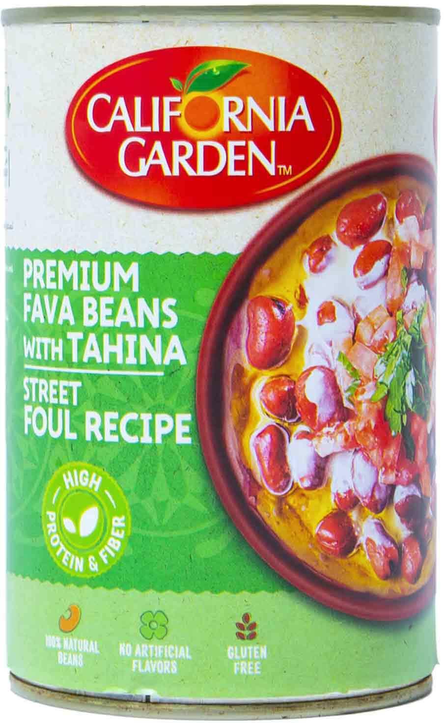 California Garden premium fava beans with Tahina 
