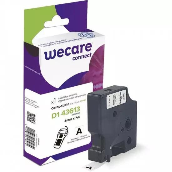 WECARE ARMOR tape compatible with DYMO S0720780, Black/White, 6mm*7m | Gear-up.me
