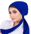 Women's Turban Women's Hat Women's Hijab Ladies' Pant Women's Plisse Ribbed Bonnet Hat Head Belts Turban for Women , Dark Blue