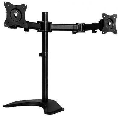 Dual Arm Fully Adjustable Desk Mount Stand Black