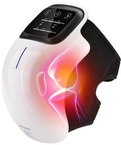 Wireless Knee Massager, Infrared Heat and Vibration Knee Pain Relief for Swelling Stiff Joints, Stretched Ligament and Muscles Injuries