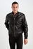 Defacto Regular Fit Faux Leather Coat.