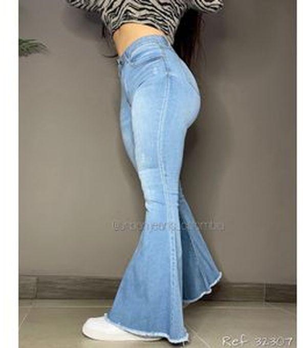 Fashion High Waist Jeans - Bell Jeans - Elastic Slim Fit Ladies Pants