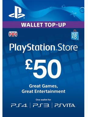 Network Card GBP 50 PlayStation