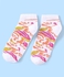 Pine Kids Ankle Length Printed Socks Floral Print Pack Of 3 - Orange White & Pink