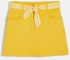 Miniskirt With A Belt jaune solaire