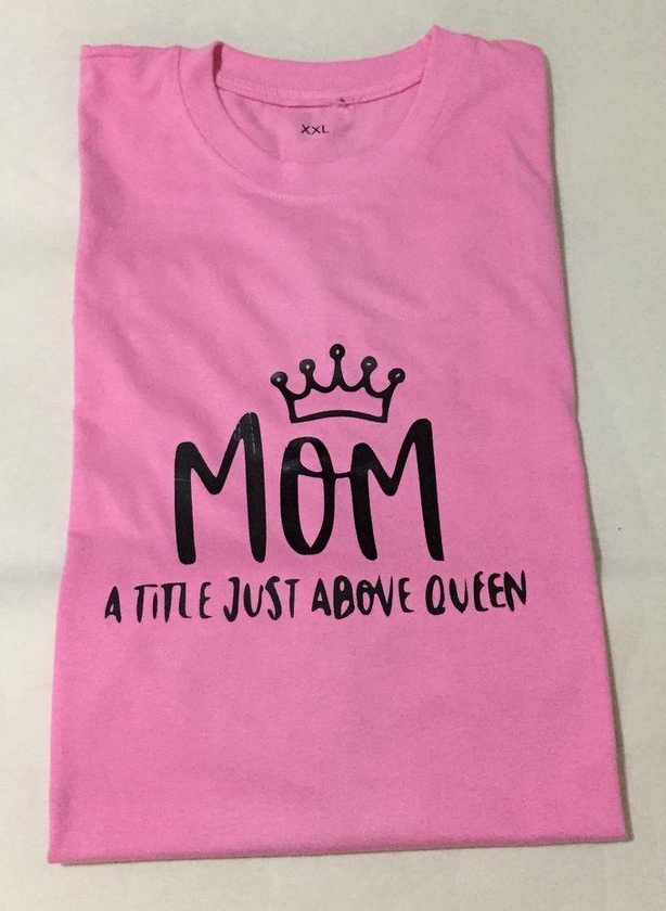 Mom Design T-shirt - Baby Pink