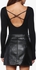 Black Strappy-Back Bodysuit