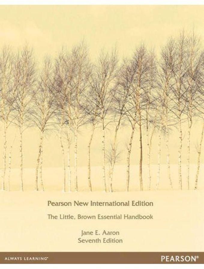 Pearson Little Brown Essential Handbook New International Edition Ed 7
