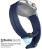 20mm Silicone Strap With Magnetic Folding Buckle For Amazfit GTS 4/GTS 4 Mini/GTS 3 Blue