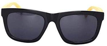 نظارة شمسية كلاسيكية بإطار وايفارير من الخيزران