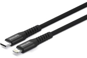 Philips Braided USB-C To Lightning Cable 2m Black