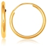 10k Yellow Gold Polished Endless Hoop Earrings (16mm Diameter)-rx40144