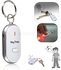 Fashion Whistle Sound Controlled Key Finder With Ultra Bright LED Light - White