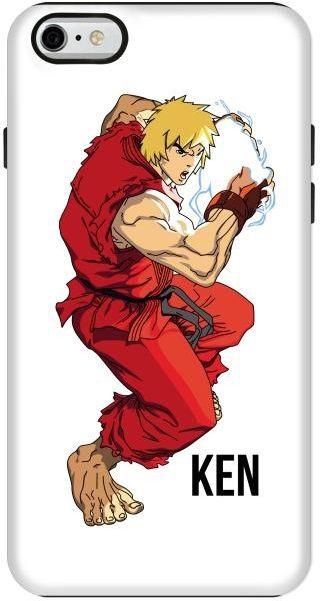 Stylizedd Apple iPhone 6/6s Premium Dual Layer Tough case cover Matte Finish - Street Fighter - Ken (White)