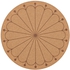 SVARTVIDE Place mat - cork/patterned 35 cm