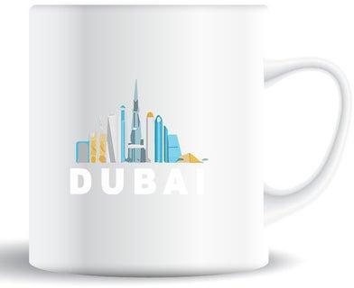 Premium Quality Two Sided Printed Coffee Mug Tea Cup Dubai White For Home Office Gift Kids Men Women