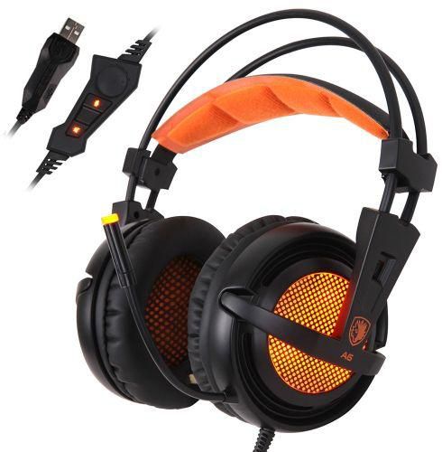 A D Fashion Style Stereo Wired Gaming Headphones Game Headset Over Ear