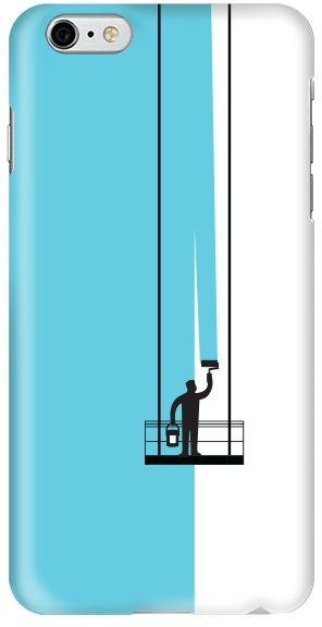Stylizedd Apple iPhone 6Plus Premium Slim Snap case cover Matte Finish - Paint Hanger (Blue)