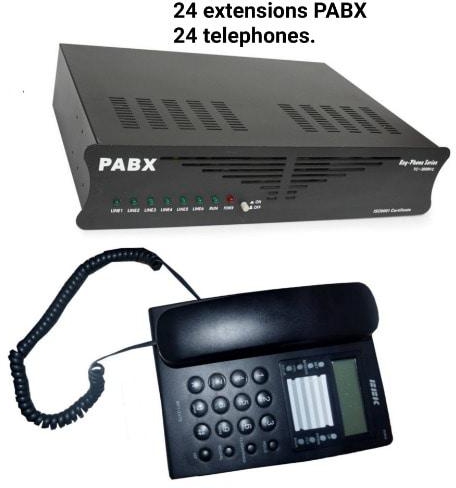 Pabx 24 Extensions Wired Intercom Complete Bundle