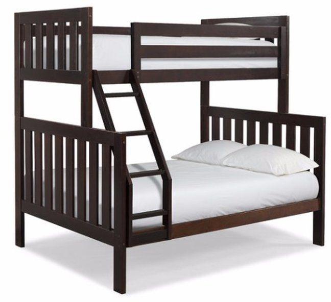 Handys - Cappuccino Lakecrest Twin Over Full Bunk Bed (Lagos Delivery Only)