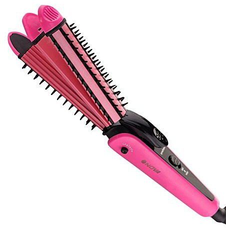 Nova Hair Straightener & Curler 3 In 1 Hand Crimper price from jumia in  Nigeria - Yaoota!