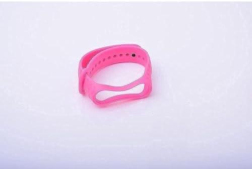 Other Replacement Silicone Strap For Xiaomi Mi Band 3/4 - Pink Zigzag