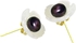 Vera Perla 18K Solid Gold White Shell Flower 4-5mm Genuine Black and White Pearl Earrings Set