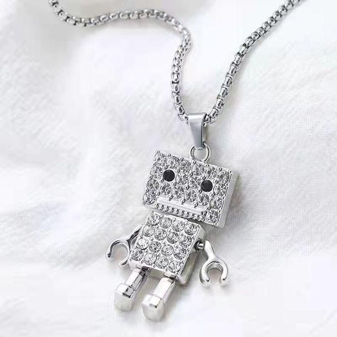 Fashion Movable Limbs Full Of Robot Necklaces, Pendants, Versatile Hoodie Chains Couples
