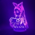 althiqahkey LED Night Lights - 3D Lamp Table Nightlight Celebrity Singer Ariana Grande Poster Cat Girl Fans Gift for Bedroom Decorative 3D LED Night Ligh