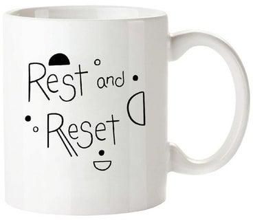 Rest and Reset Mug White 11ounce