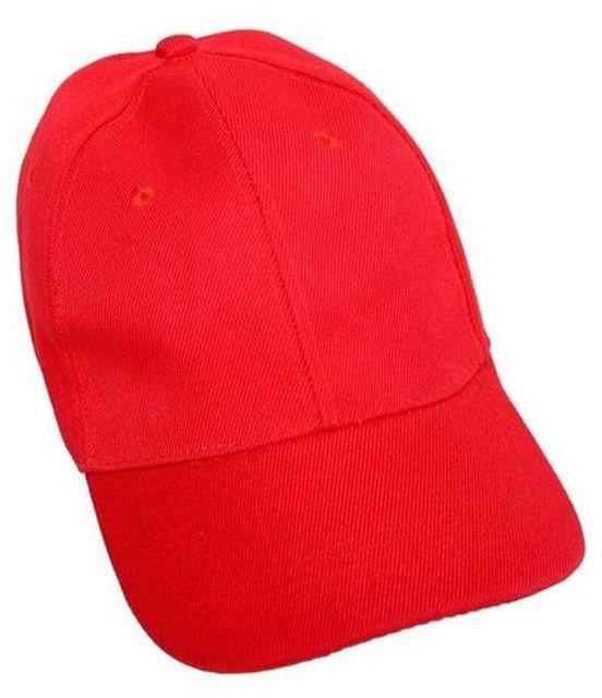 Fashion Face Cap With Adjustable Strap - Red