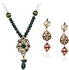 Mysmar Graceful Green and White Necklace Set [GG26]