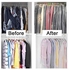 Other Pack of 10 Hanging Full Zipper Suit Garment Bag Lightweight, for Closet Storage or Travel Clothes Cover, Dust Cover Household Wardrobe Closet Organizer (8 Medium and 2 Large), Clear