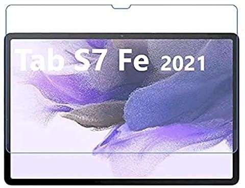Muzz Galaxy Tab S7 FE Screen Protector Clear, Tempered Glass for Galaxy Tab S7 FE 5G (12.4 Inch) -T730 / -T736B (transparent)