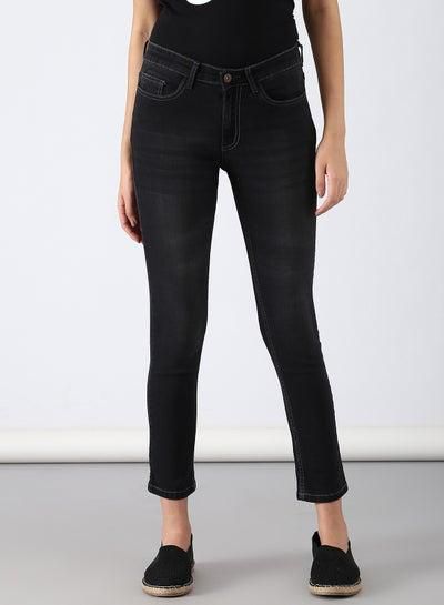 Casual Skinny Fit Jeans Dark Grey
