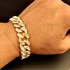 Gold Iced Out Cuban -Bracelet