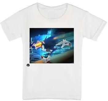 The Video Game Sonic Printed T-Shirt White