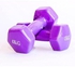 Home Exercise Hex Shape Vinyl Dumbbell Hand Weights Workouts Strength Training Dumbbell 4Kg Set of 2 For Men and Women