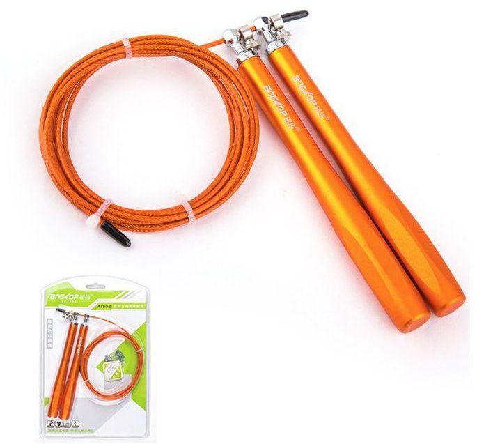 AngTop AT552 - Steel Wire Jump Rope Aluminium Handles - Orange